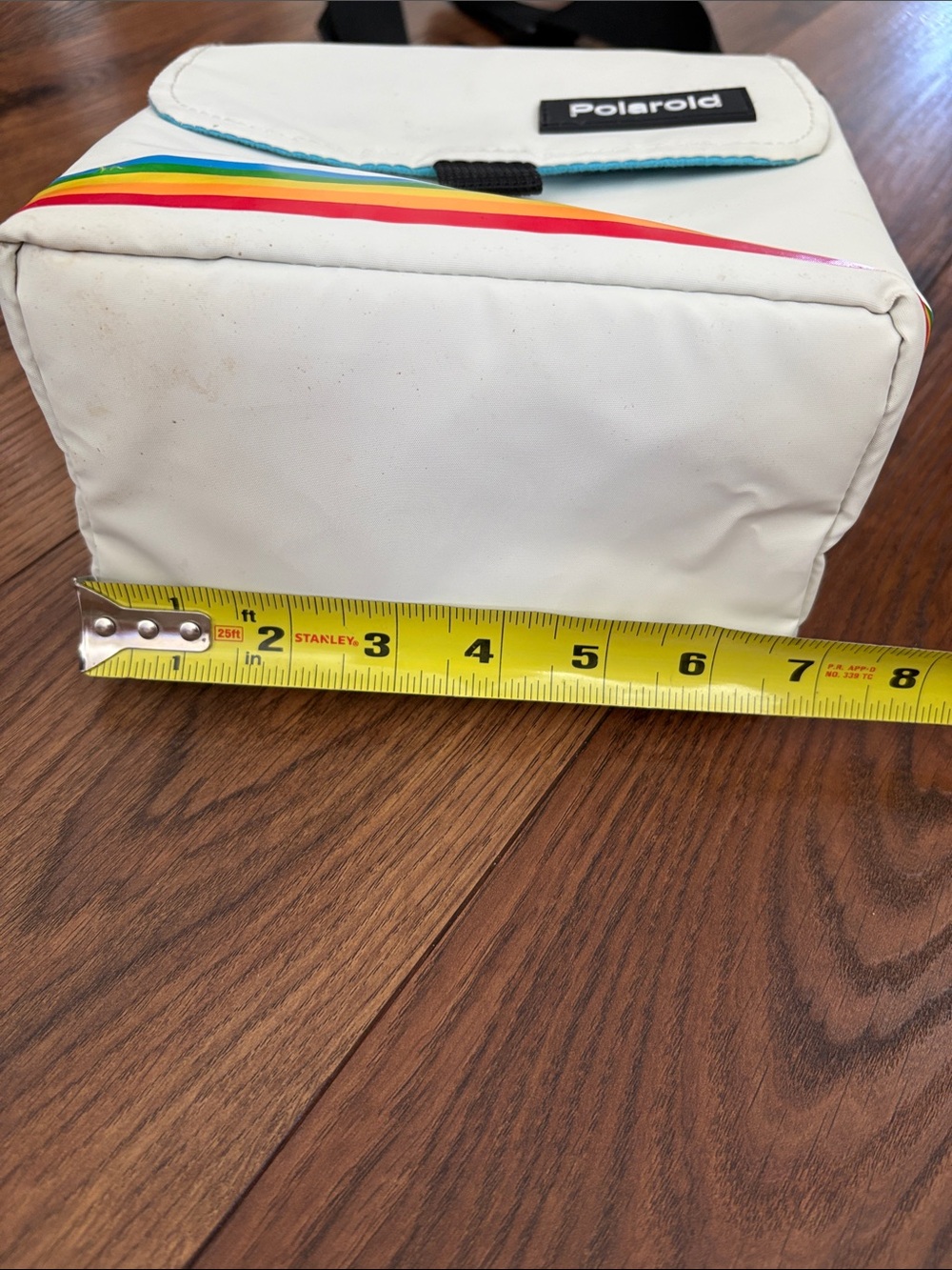 Polaroid Cream Camera Bag with Rainbow Stripe - Picture 10 of 11